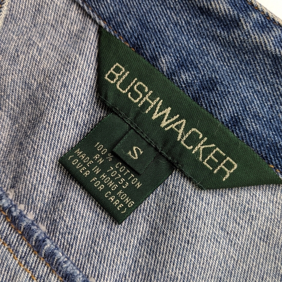 VINTAGE Bushwacker Denim Vest Sz S - Picture 15 of 15